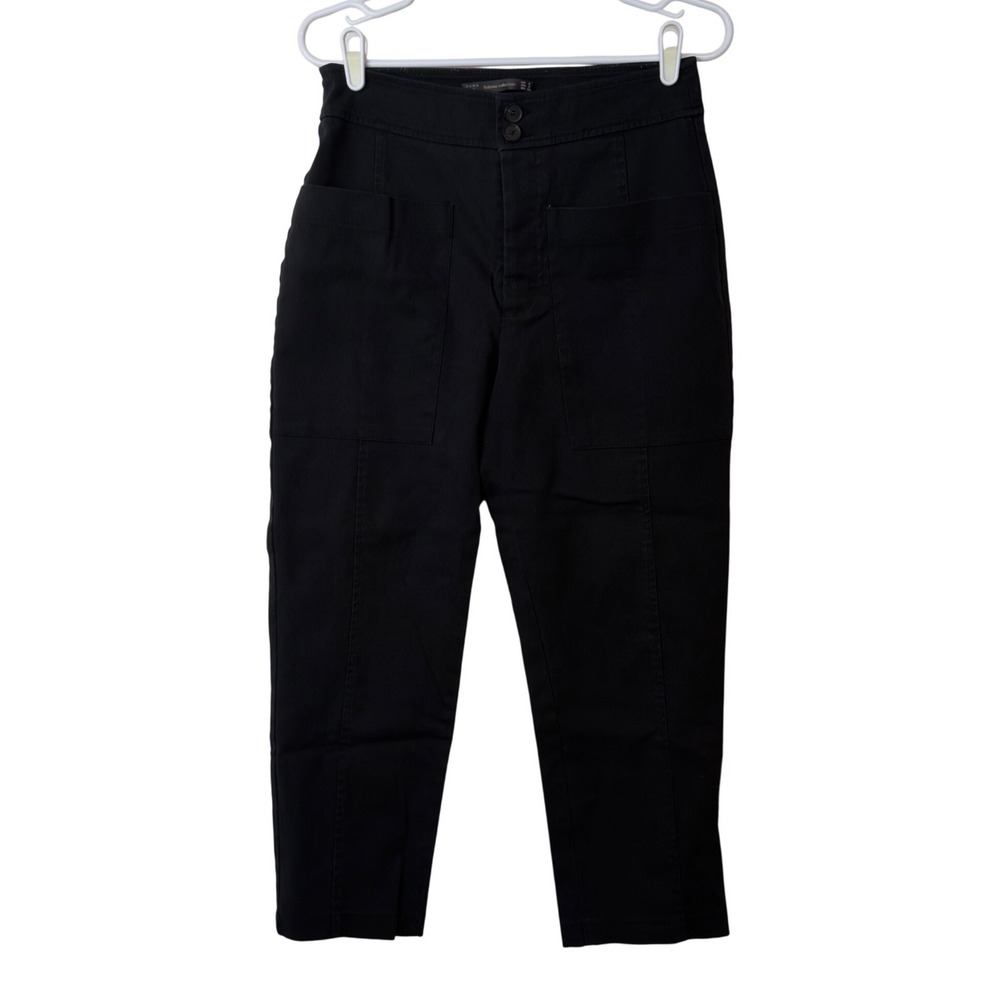 Zara Trafaluc Collection TRF High Waisted Barrel Leg Utility Trousers Size S
